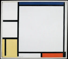 Komposition mit Blau, Rot, Gelb und Schwarz, 1922